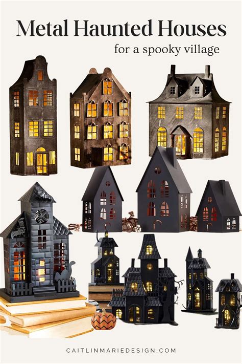 place & time halloween metal haunted house decor|places definition.